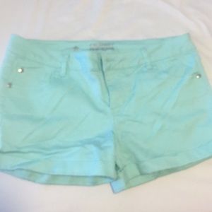 Sea foam green shorts